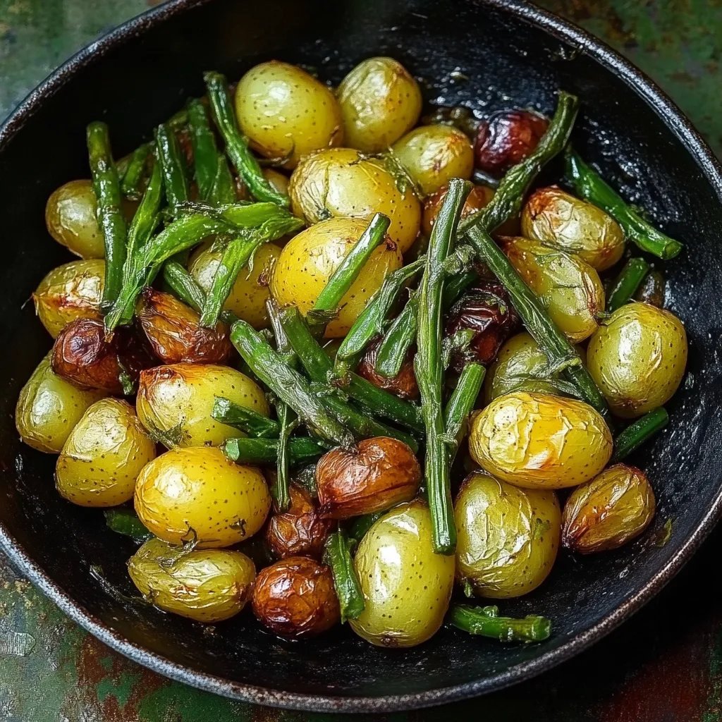 Kartoffeln und Grüne Bohnen