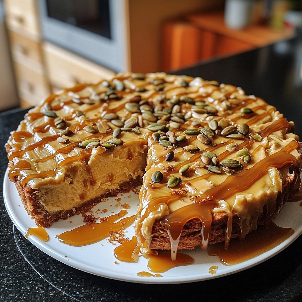 Ultimativer Kürbis-Karamell-Käsekuchen