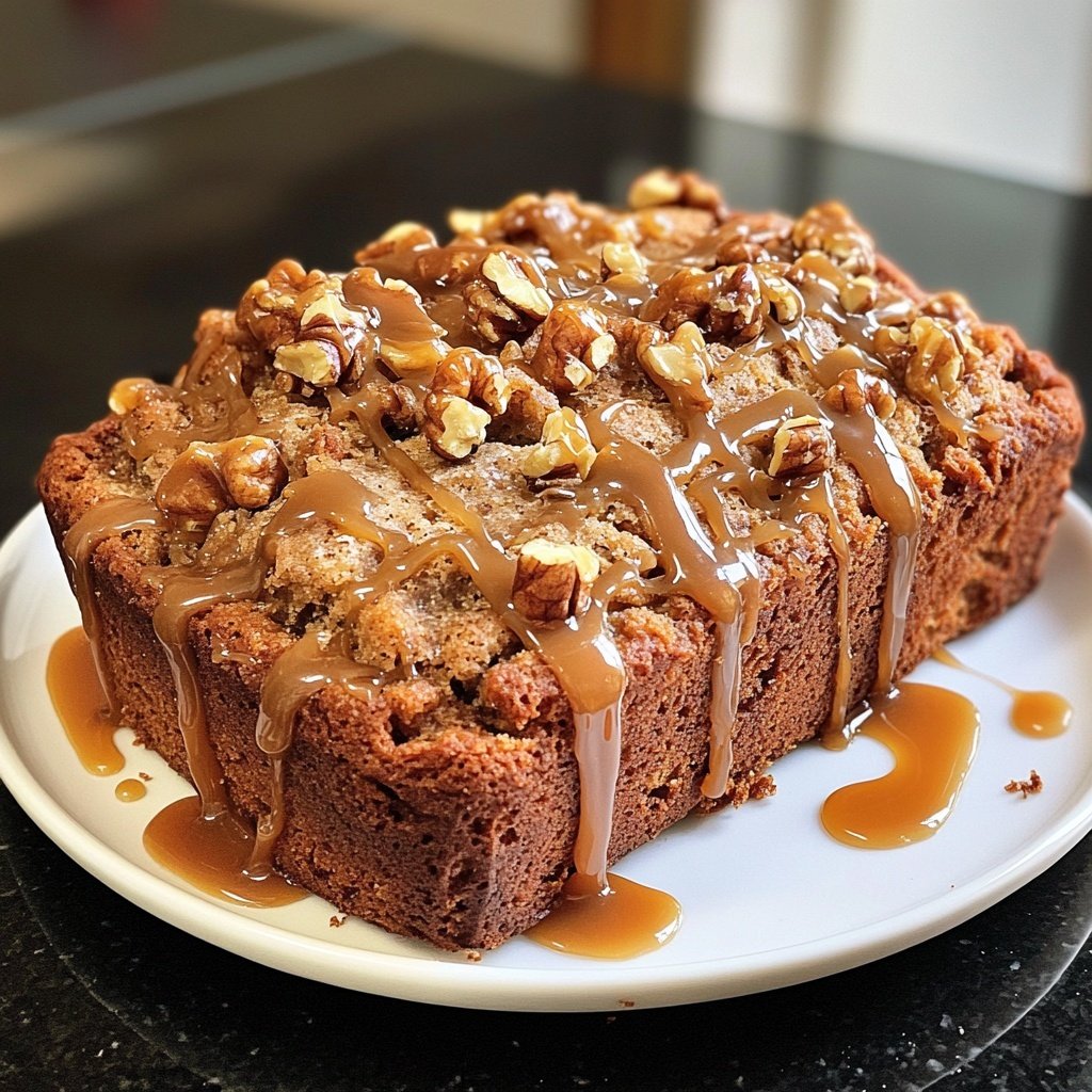 Bananenbrot mit Karamell