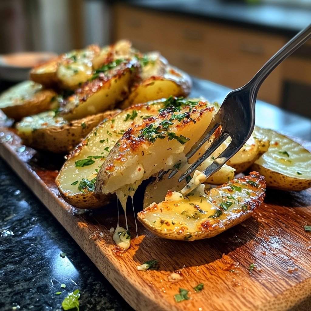 Knoblauch-Butter-Röstkartoffeln