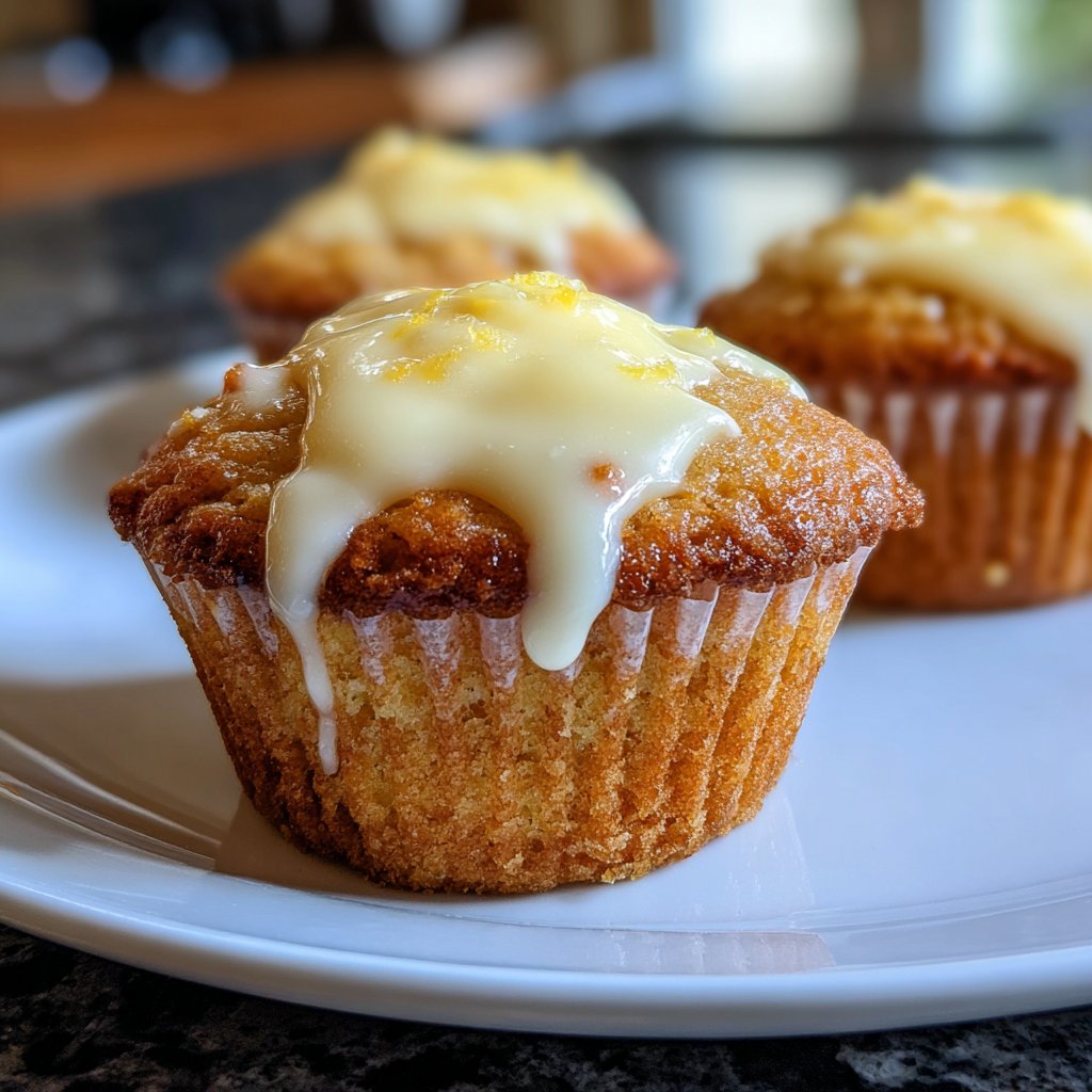 Muffins mit Vanillecreme