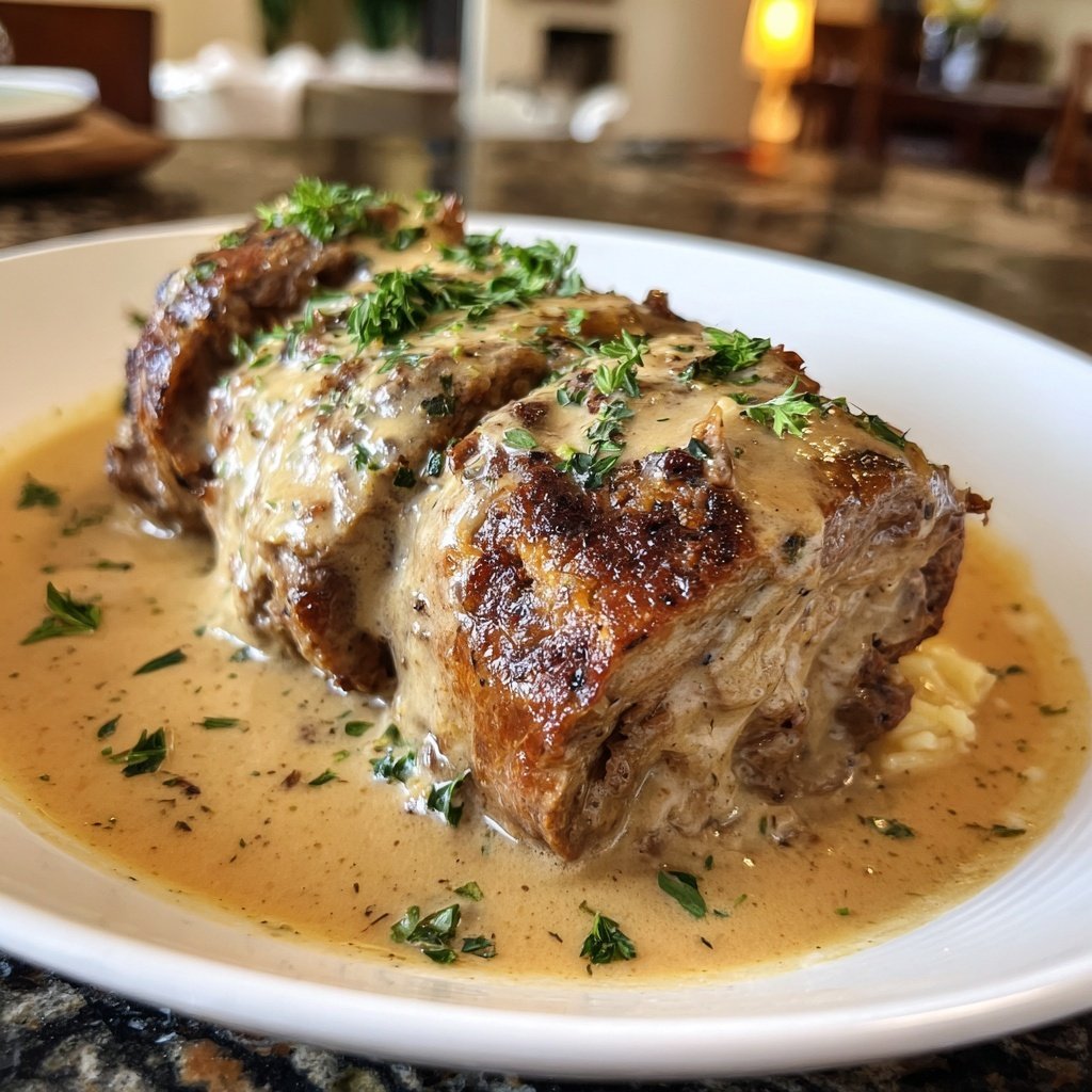 Hausmannskost Rinderrouladen mit Rahmsoße