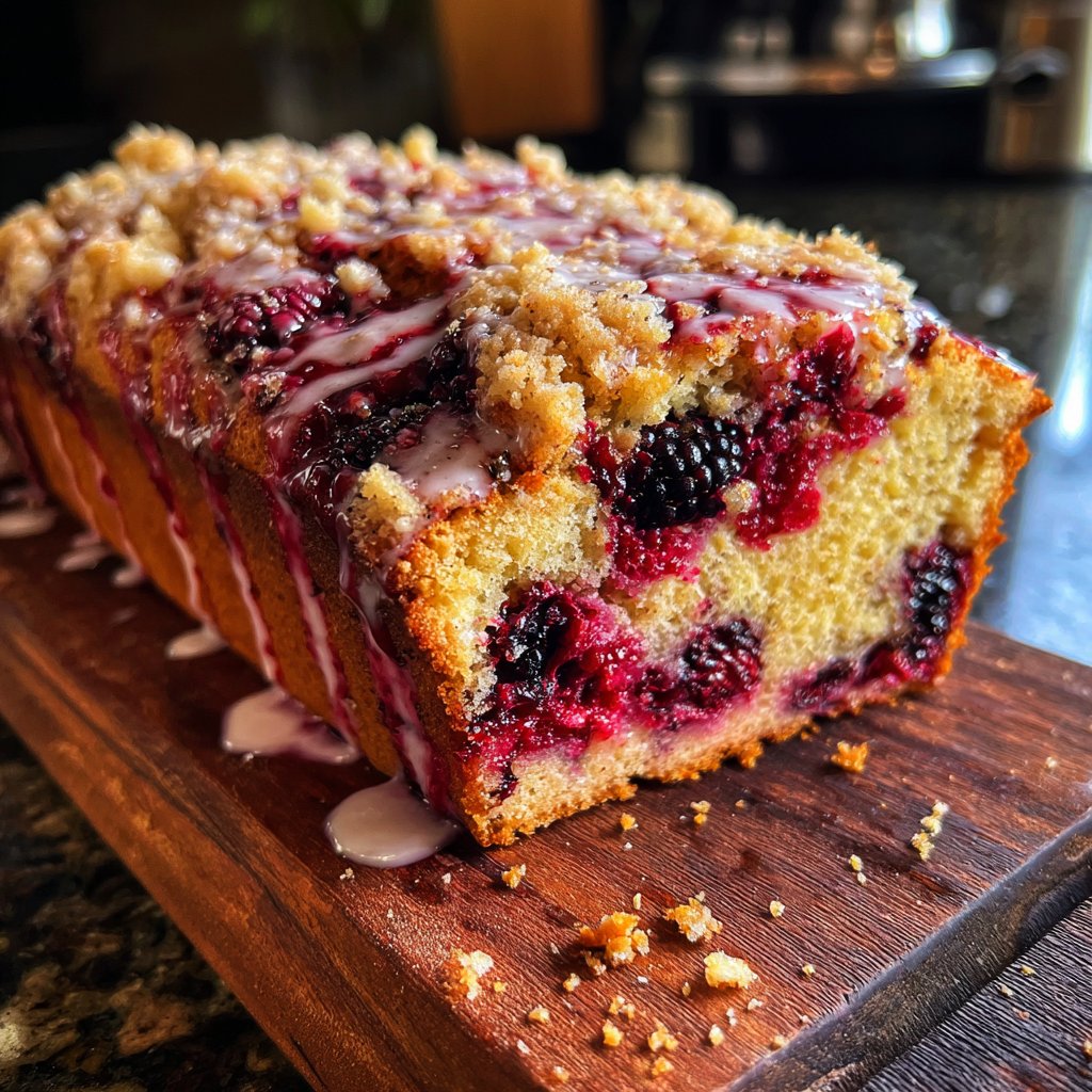 Blechkuchen mit Beerenmix