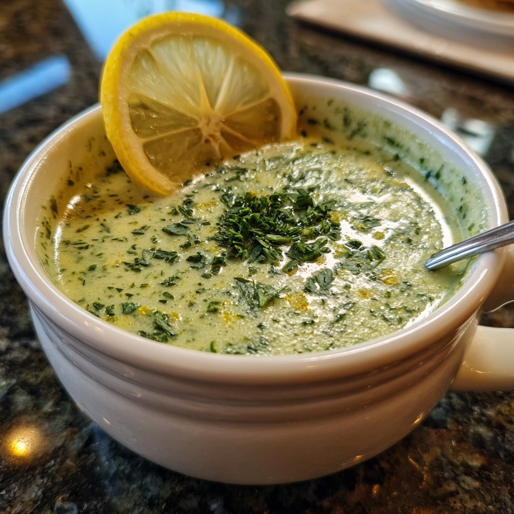 Linsensuppe mit Zitrone