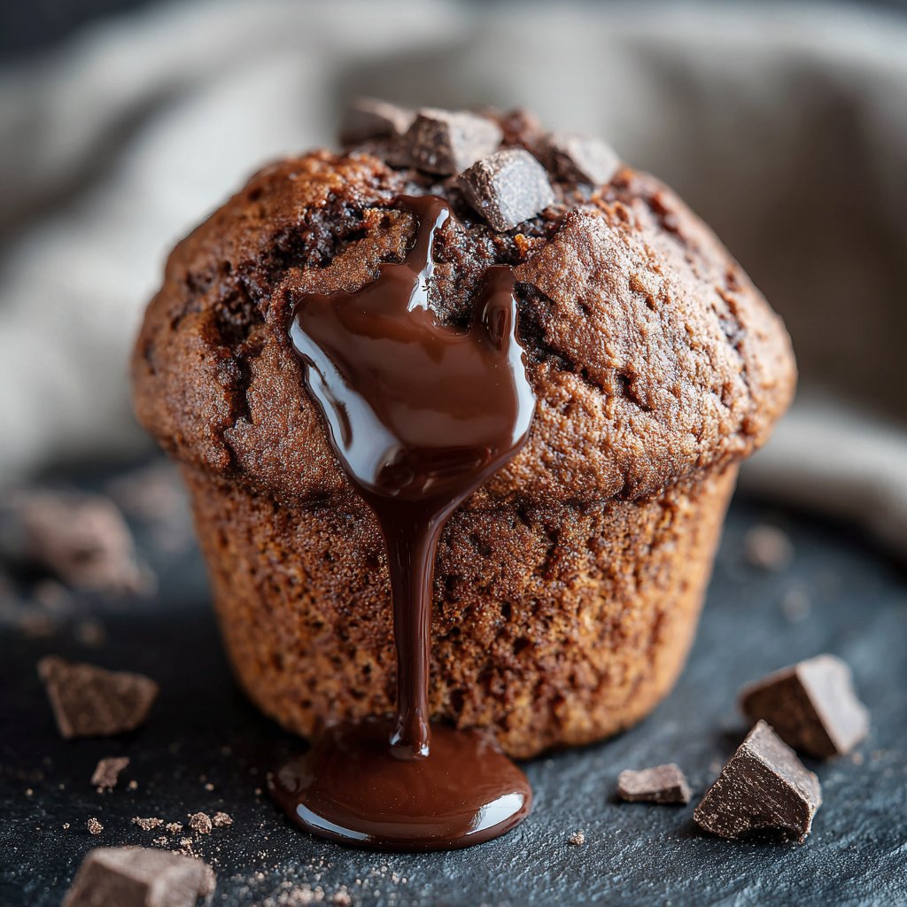 Saftige Schokomuffins aus einfachen Zutaten