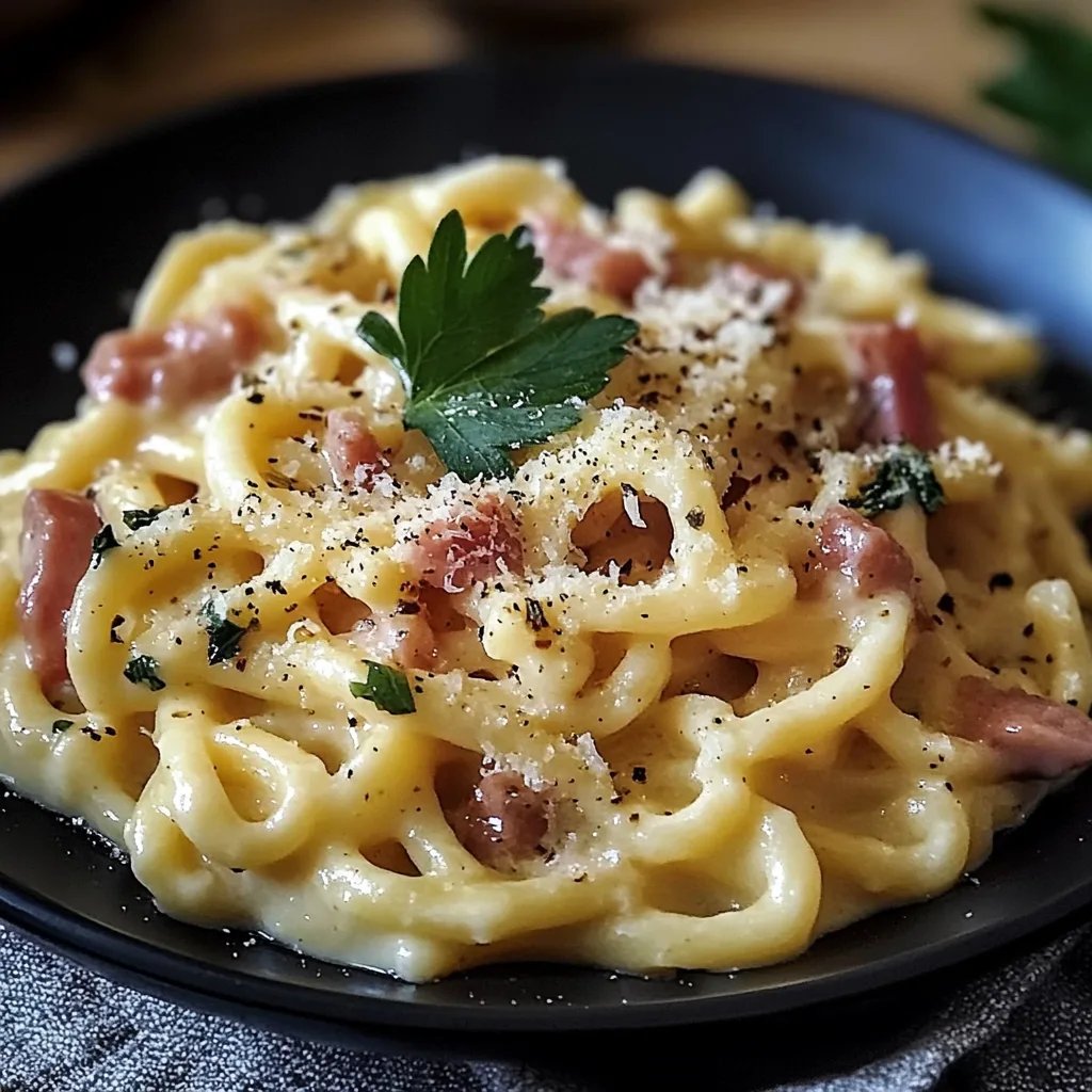 Käse-Schinken-Sahne Spätzle